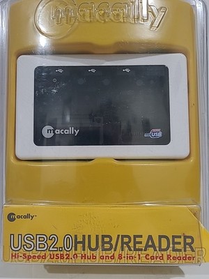 Macally USB 2.0 Hi-Speed  Hub/Reader 8 In  1 Card Reader. 