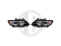 Designscheinwerfer Set FüR E92 Angel Eyes Xenon Schwarz 2005-2010