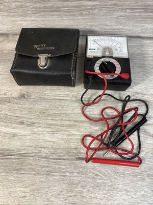 VINTAGE MULTIMETER AWS SPERRY INSTRUMENTS Model SP-140 With Case Tested! JAPAN