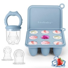 Baby Fruit Food Feeder Breastmilk Popsicle Molds, Silicone Food Freezer Tray ...