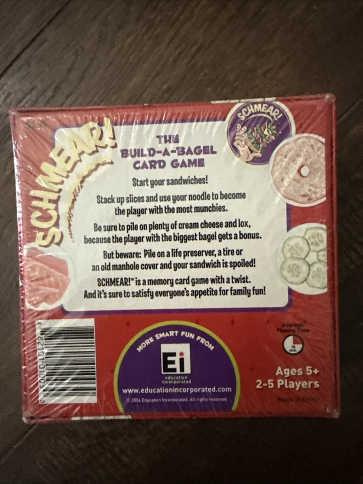 New Sealed JET Schmear Build A Bagel Card Game Memory Training Sandwich Food - Image 3 of 3
