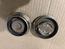 Pair Of Original 1930-1931 Model A Ford Gas And Radiator Caps- Free Shipping Usa