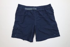AS IS Vintage Y2K Columbia Mens Large Faded Belted Lined Trekking Cargo Shorts