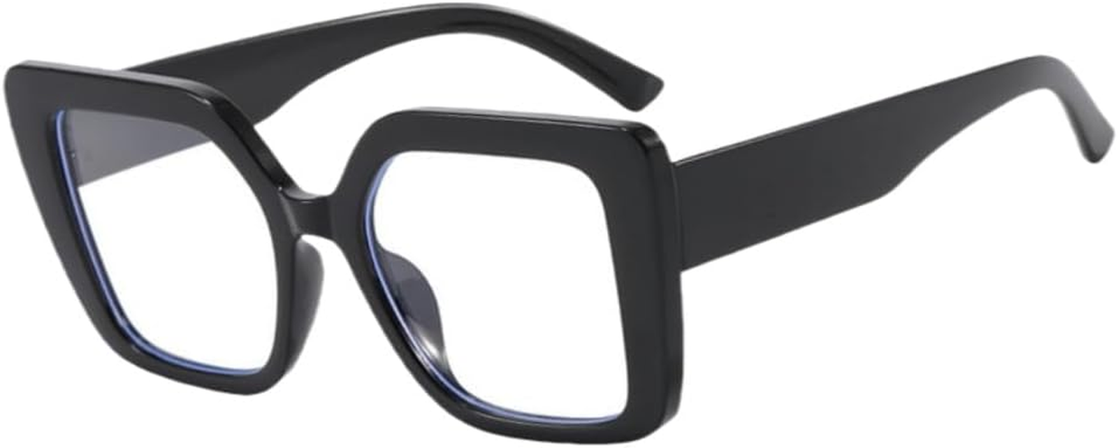 Blue Light Blocking Glasses with Rectangle Frame and Chic Preppy Look for Women