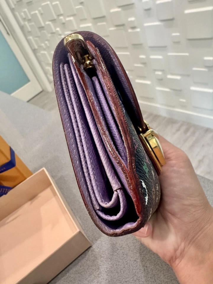 Louis Vuitton Monogram Multicolor Murakami Portefeuille Joy Rich Tri-fold Wallet - Image 3 of 4