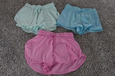 All In Motion Shorts Girls Medium Blue Pink Green Athletic Lined Activewear Lot