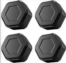 4 Pack Tagginnc AirTag Magnetic Case – Ultra Strong Magnet & 4 Pack, Black 