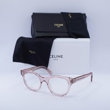 Celine CL50109I 072 Shiny Light Pink 51mm Eyeglasses New Authentic