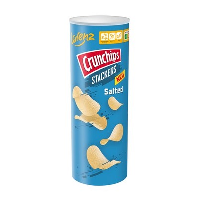 Lorenz Crunchips Stackers Salted knusprige Stapelchips Dose 175g