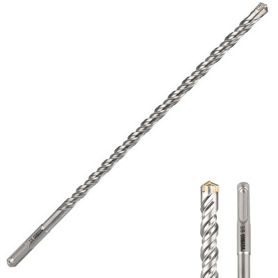 3/8-Inch x 12-Inch SDS Plus Long Drill Bit 4-Cutter Carbide Tip for Concrete