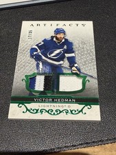 2021-22 Upper Deck Artifacts - Victor Hedman Dual Patch /35 Tampa Bay Lightning
