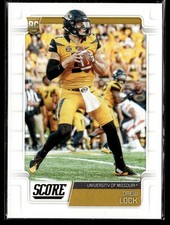 2019 Score Drew Lock #334 RC Rookie Card. rookie card picture