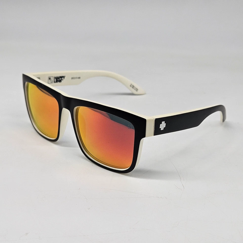 Spy Discord Mens Sunglasses Mirrored Red Lens White Frame 57-17-145 673119209265 - Image 3 of 4