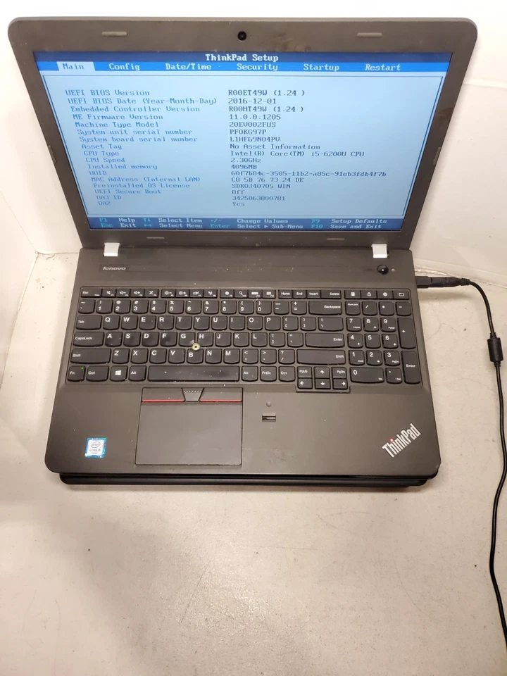 Lote de 5 Lenovo ThinkPad 2xE560/3xE570 Core i5 4GB RAM Sin HDD/SSD/OS! ¡LEER! #69 Foto 3 de 4