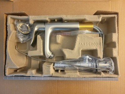 Hansgrohe 31123821 Metris Single Handle Bathroom Faucet W/Drain, Brushed Nickel
