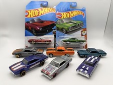 Vintage Hot Wheels Mopar 8 Cars Dodge Charger Cuda Road Runner 2 Carded 6 Loose