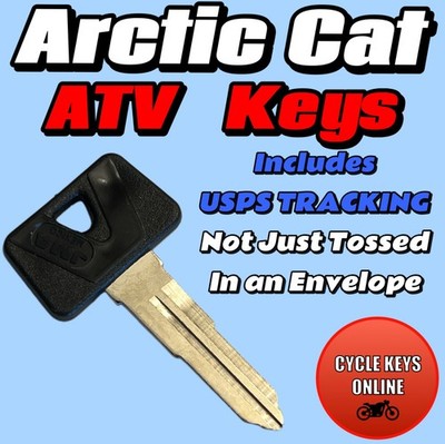 Arctic Cat ATV spare replacement keys Cut by Code key codes F79010-F79897