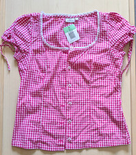 Damen Waldschütz S 36 38 Top Trachten Wiesn Oktoberfest rosa Shirtbluse