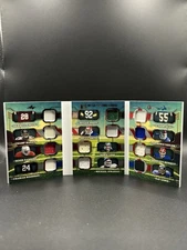 2025 Leaf Glory of the Game Football Game Used Booklet #3/5 Lewis Sanders