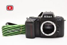 Exc 3 Nikon F-601 AF QD Quartz Date Black Body F601 Film Camera from JAPAN 85