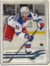 2025-26 Upper Deck Clear Cut Base #114 Jonny Brodzinski - New York Rangers