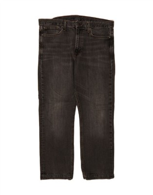 MARKS & SPENCER Herren Straight Jeans W36 L27 Grau Baumwolle CP03