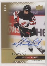 2022 Team Canada Juniors Women's WC Signatures Melodie Daoust #48 Auto 08mi