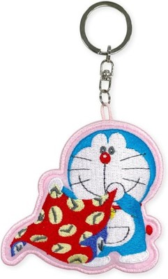 Schlüsselanhänger Doraemon bestickt Maskottchen Zeit Furoshiki Figur neu Japan