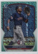 2023 Bowman Chrome Prospects Aqua Shimmer Refractor 11/125 Jaison Chourio oh8