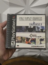 Final Fantasy Chronicles PS1 (2001) CIB Black Label, Manual & Registration Card