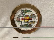 Collectors Plate of Arkansas State Souvenir Made In USA with 22K Gold 9 Inches
