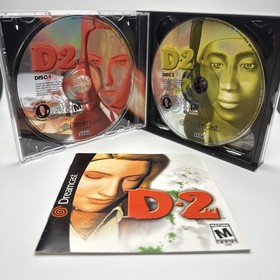 D2 [Sega Dreamcast, 2000]  Four-Disc Set Complete w/ Manual CLEAN DISCS Tested