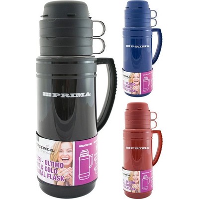1 LITER ULTIMO ISOLIERTE THERMO VAKUUMFLASCHE REISE TEE KAFFEE HEISS & KALTGETRÄNK