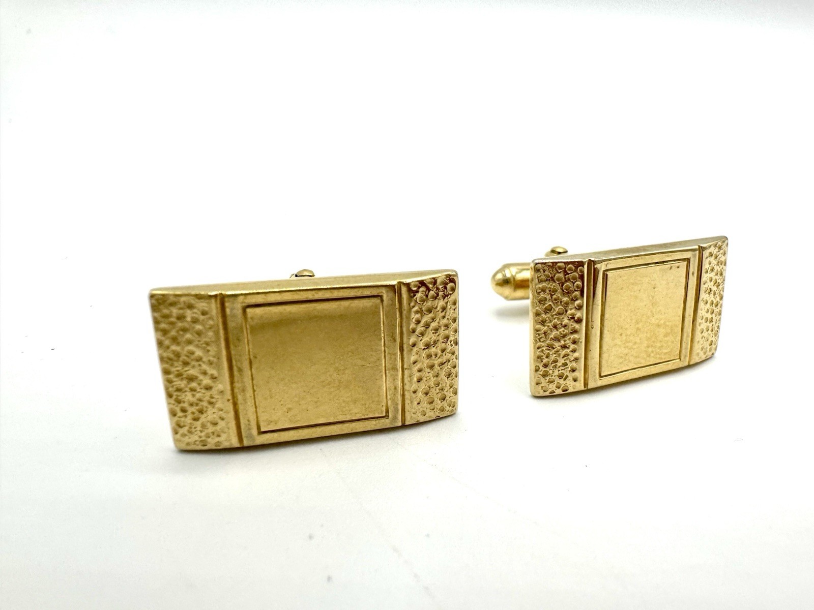Vintage Rectangular Gold Square Deco Mid Century … - image 1