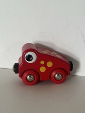 Rare Brio Frog Train Carriage Railway Plastic Wagon Red Animal