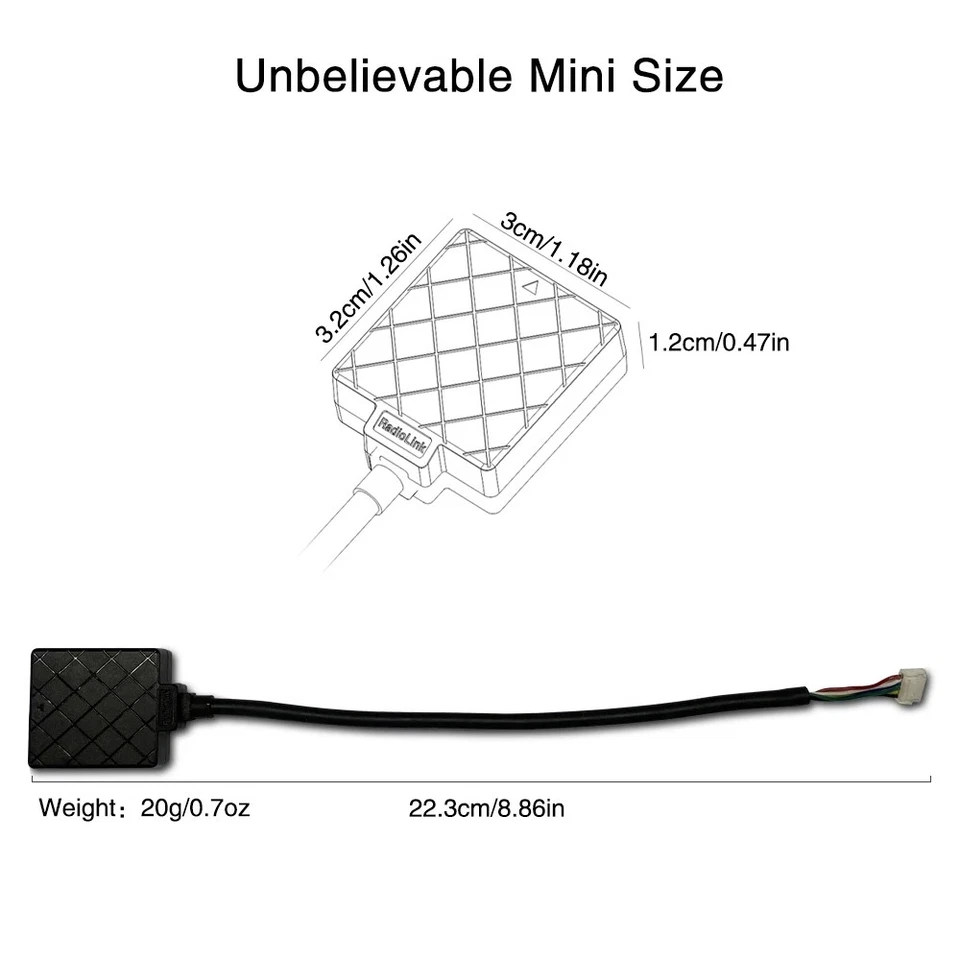 Radiolink Crossflight Flight Controller 10 PWM FC OSD GPS 2-12S for RC Drone - Image 3 of 4