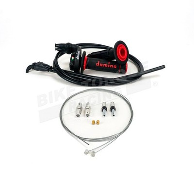 Domino KRE schwarz Quick Action Gas, Züge + Griffe für Suzuki RMZ 250 13-17