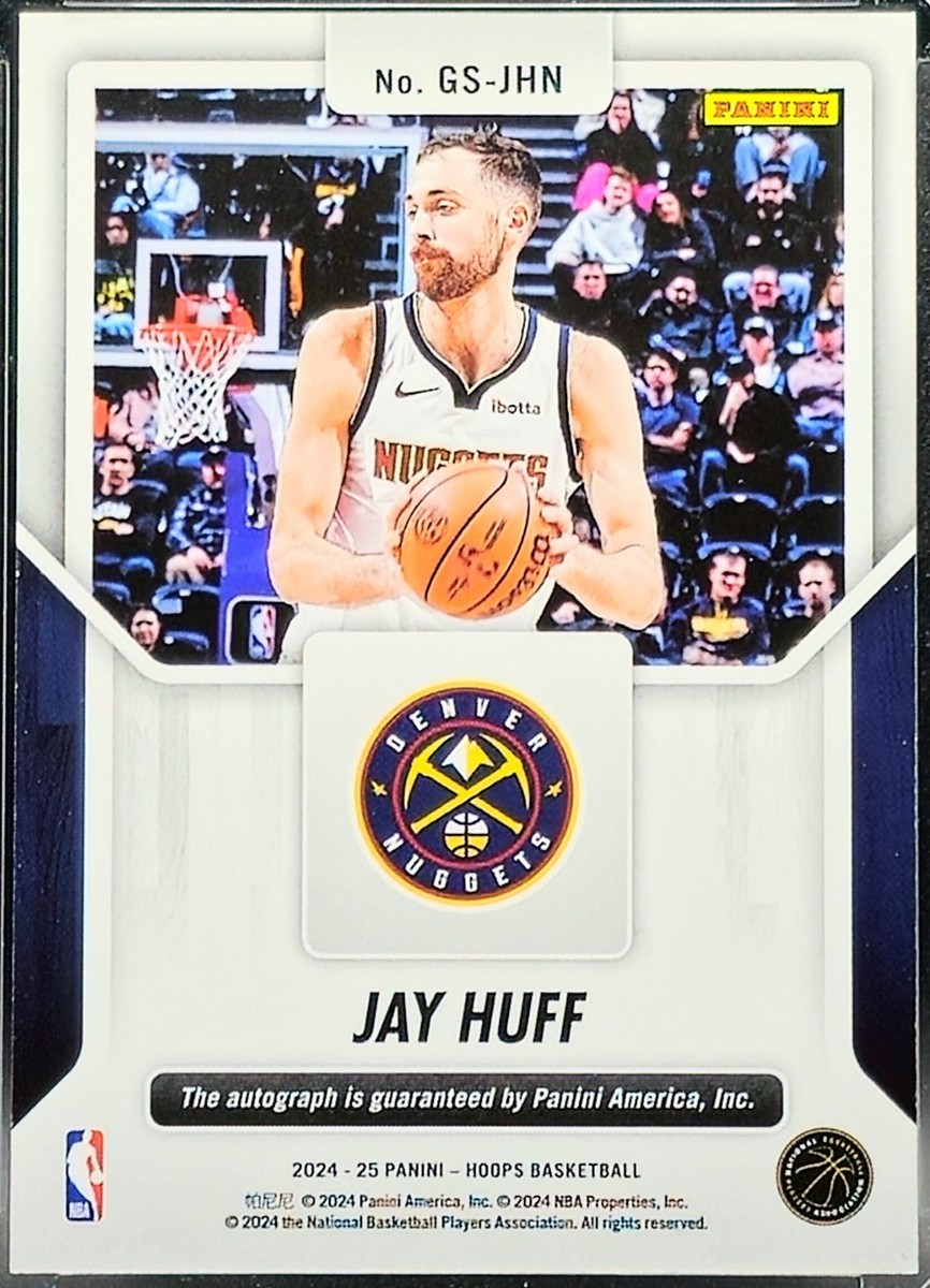 Jay Huff Auto 2024-25 Panini NBA Hoops Great Significance No. GS