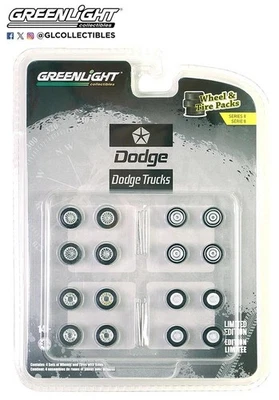 Dodge RAM Camions Auto Corps Magasin Roue et Pneu Set 1:64 Echelle Greenlight - Photo 1/3