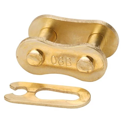 Kettenschloss 428 Gold Dirt Bike Pit Bike ATV HMParts SCHNELLER VERSAND - Bild 1 von 4