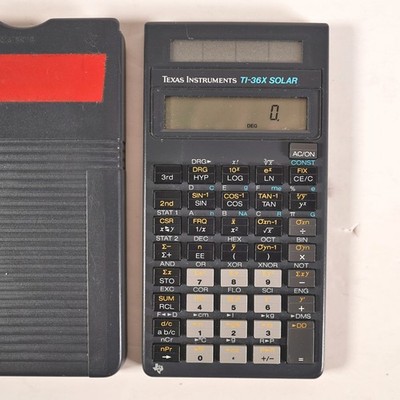 Vintage 1991 Texas Instruments TI-36X Solar 10-stelliger wissenschaftlicher Taschenrechner GC