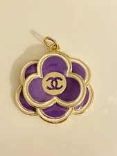 Chanel Zipper Pull Button Stamped Charm