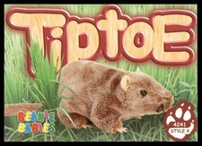 1999 Beanie Babies 2nd Edition Series 4 Tiptoe the Mouse  #147