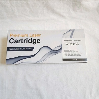 Premium Black Toner Cartridge Q2612A Compatible HP LaserJet 1015 1022 3015 MFP