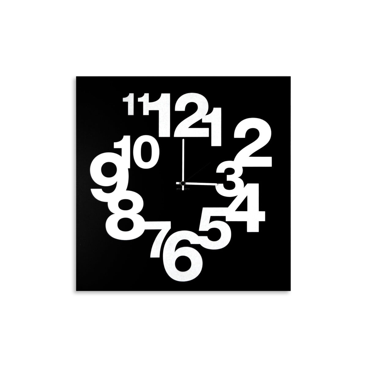 Horloge murale design moderne en métal d'art de 50 cm pour salon élégant