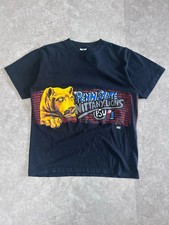 90s Vintage Penn State Nittany Lions Black Wrap Around T Shirt Size L
