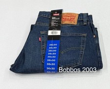 Levi's Men's Classic 505 Regular Fit Jeans Straight Leg, Dark Blue, Size 36X30