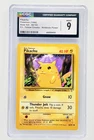 1999 POKEMON BASE SET UNLIMTED E3 STAMP-YELLOW CHEEKS #58 PIKACHU CGC 9 PSA