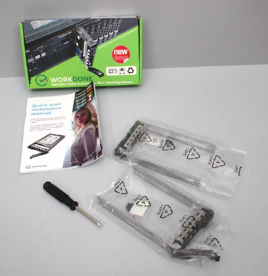 WorkZone 2,5 Zoll Hard Drive, Laufwerk Caddy, 2er Set, für DELL PowerEdge Server