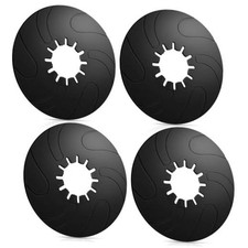4 Pack 5th Wheel Hitch Lube Plate 12 Inch RV Camper Trailer 12 inch Black